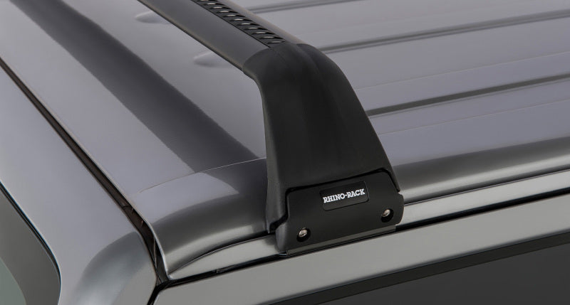 Rhino-Rack 07-22 Jeep Wrangler JK/JL 2 Door Hard Top Vortex SG 2 Bar Roof Rack - Black Rhino-Rack 07-22 Jeep Wrangler JK/JL 2 Door Hard Top Vortex SG 2 Bar Roof Rack - Black