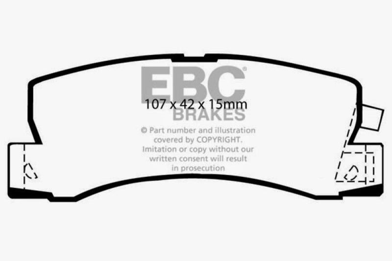 EBC 99-01 Lexus RX300 3.0 2WD Greenstuff Rear Brake Pads EBC 99-01 Lexus RX300 3.0 2WD Greenstuff Rear Brake Pads