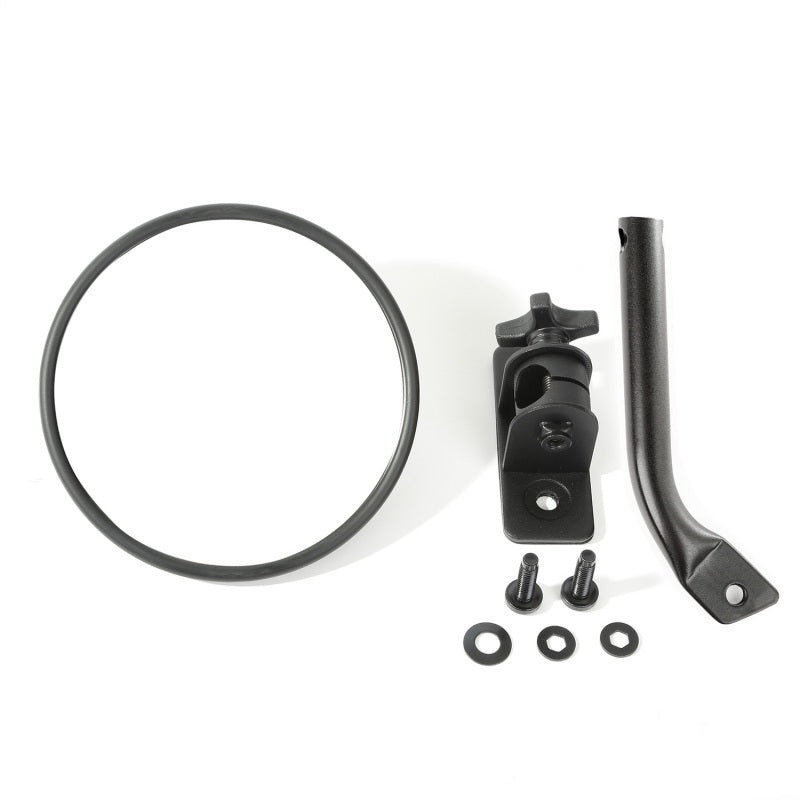 Rugged Ridge 97-18 Jeep Wrangler Textured Black Round Stubby Trail Mirror Rugged Ridge 97-18 Jeep Wrangler Textured Black Round Stubby Trail Mirror