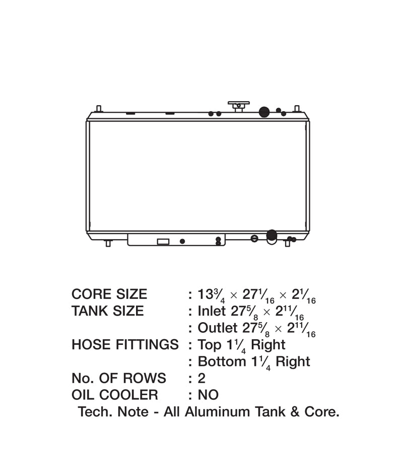 CSF 94-01 Acura Integra Radiator CSF 94-01 Acura Integra Radiator