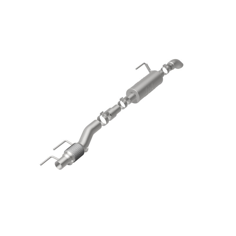 MagnaFlow Cat-Back, SS, 2.5/3in, Turn Down In Front Rear Tire 2015 Ford F150 2.7L V6T Ext Cab MagnaFlow Cat-Back, SS, 2.5/3in, Turn Down In Front Rear Tire 2015 Ford F150 2.7L V6T Ext Cab