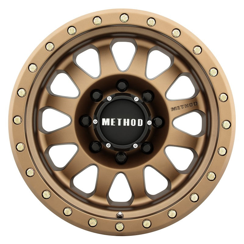 Method MR304 Double Standard 17x8.5 0mm Offset 8x6.5 130.81mm CB Method Bronze Wheel Method MR304 Double Standard 17x8.5 0mm Offset 8x6.5 130.81mm CB Method Bronze Wheel
