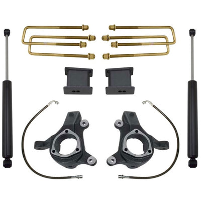 MaxTrac 07-16 GM C1500 2WD w/Cast Steel Susp. 3in/1in Spindle Lift Kit w/MaxTrac Shocks