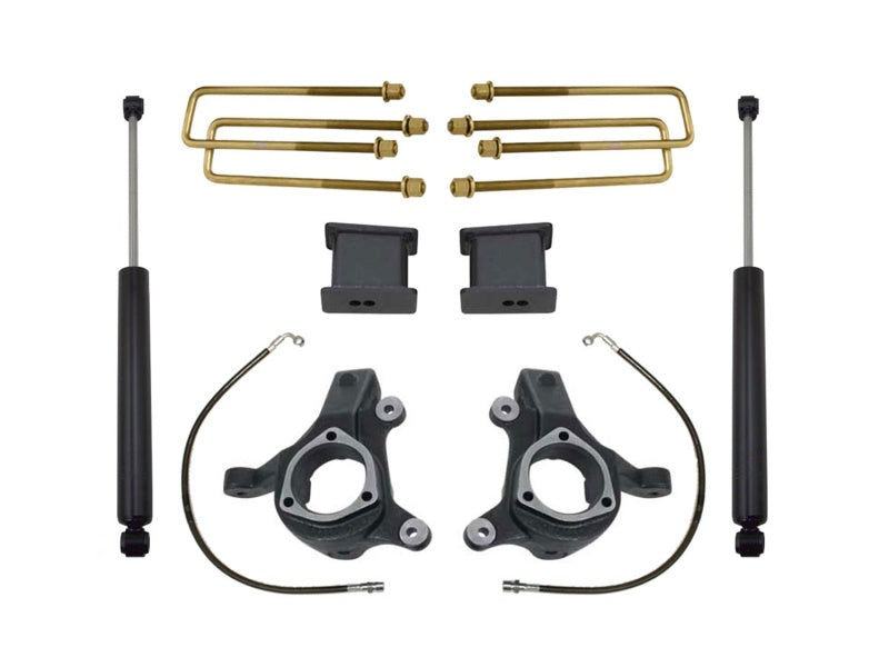 MaxTrac 07-16 GM C1500 2WD w/Cast Steel Susp. 3in/1in Spindle Lift Kit w/MaxTrac Shocks MaxTrac 07-16 GM C1500 2WD w/Cast Steel Susp. 3in/1in Spindle Lift Kit w/MaxTrac Shocks