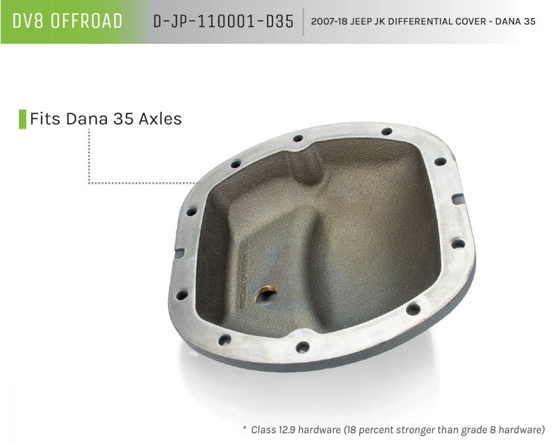 DV8 Offroad HD Dana 35 Diff Cover Cast Iron Gray Powdercoat DV8 Offroad HD Dana 35 Diff Cover Cast Iron Gray Powdercoat