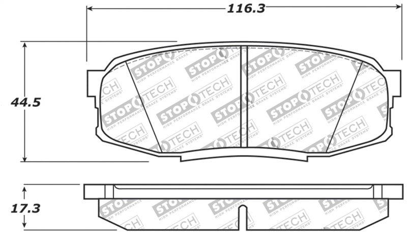 StopTech 13-18 Toyota Land Cruiser Performance Rear Brake Pads StopTech 13-18 Toyota Land Cruiser Performance Rear Brake Pads