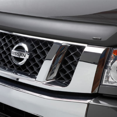 Stampede 2016-2019 Nissan Titan XD Vigilante Premium Hood Protector - Smoke