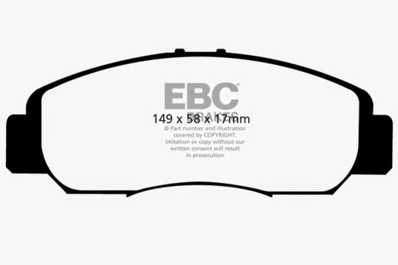 EBC 06-11 Acura CSX (Canada) 2.0 Ultimax2 Front Brake Pads EBC 06-11 Acura CSX (Canada) 2.0 Ultimax2 Front Brake Pads