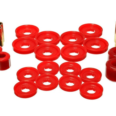 Energy Suspension 03-09 Dodge RAM 1500/2500/3500 Pickup Red Front End Control Arm Bushing Set