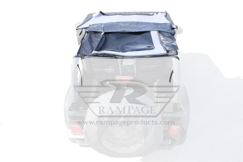 Rampage 1992-1995 Jeep Wrangler(YJ) Frameless Soft Top Kit - Black Diamond Rampage 1992-1995 Jeep Wrangler(YJ) Frameless Soft Top Kit - Black Diamond