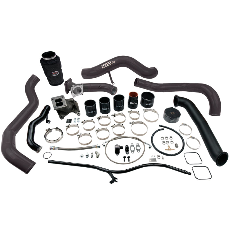 Wehrli 01-04 Chevrolet 6.6L LB7 Duramax S300 Turbo Install Kit (No Turbo) - Gloss Black Wehrli 01-04 Chevrolet 6.6L LB7 Duramax S300 Turbo Install Kit (No Turbo) - Gloss Black