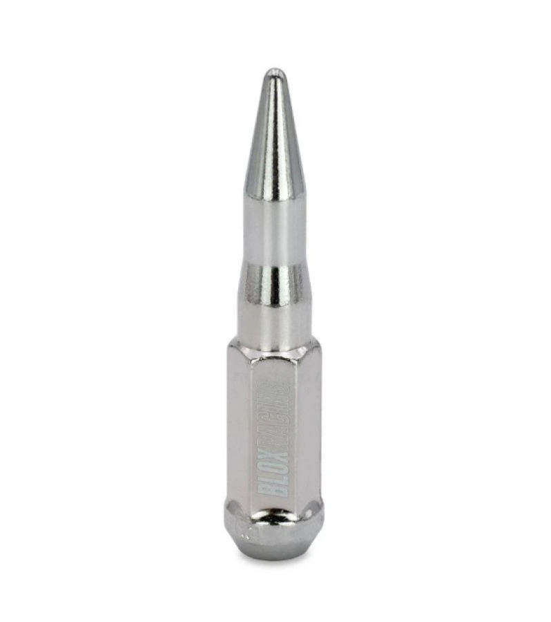 BLOX Racing Spike Forged Lug Nuts - Chrome 12 x 1.50mm - Single BLOX Racing Spike Forged Lug Nuts - Chrome 12 x 1.50mm - Single