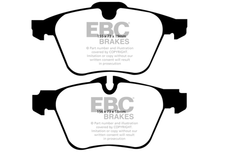EBC 2016-2018 Volvo S60 2.0L Turbo Greenstuff Front Brake Pads EBC 2016-2018 Volvo S60 2.0L Turbo Greenstuff Front Brake Pads