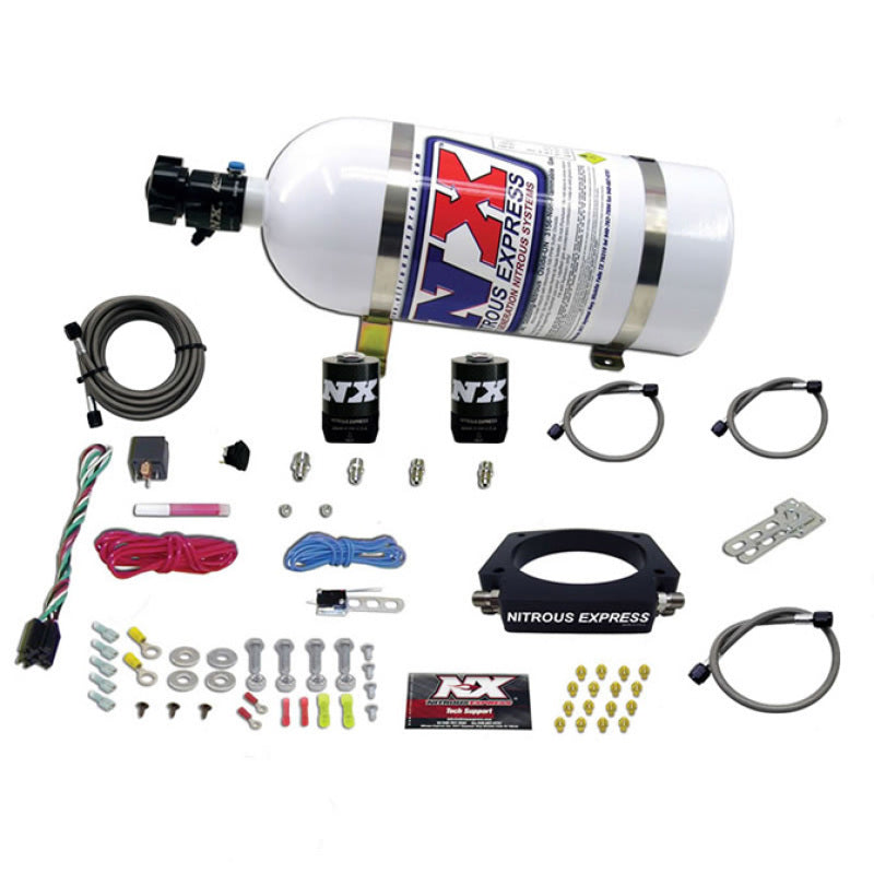 Nitrous Express GM LS 102mm Nitrous Plate Kit (50-400HP) w/10lb Bottle Nitrous Express GM LS 102mm Nitrous Plate Kit (50-400HP) w/10lb Bottle