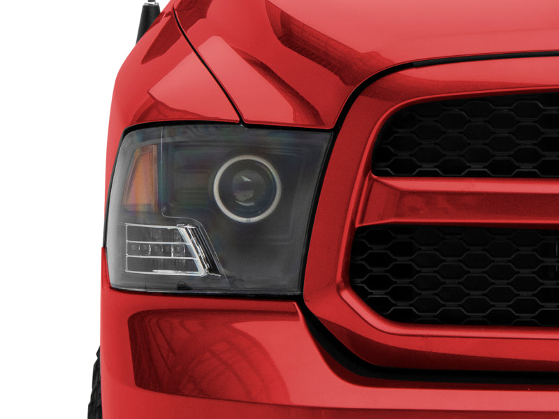 Raxiom 09-18 RAM 1500 Super White LED Halo Projector Headlights- Black Housing (Clear Lens) Raxiom 09-18 RAM 1500 Super White LED Halo Projector Headlights- Black Housing (Clear Lens)