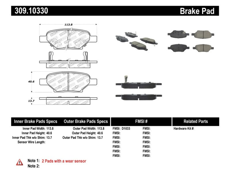 StopTech Performance Brake Pads StopTech Performance Brake Pads
