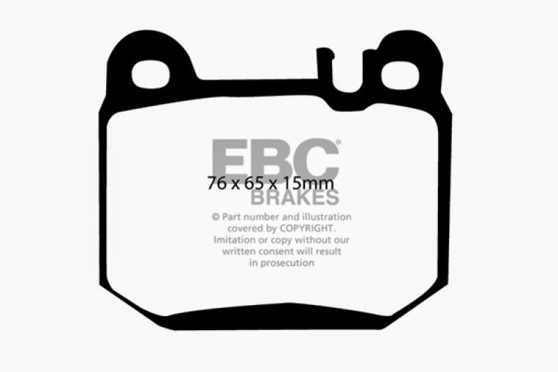 EBC 00-01 Mercedes-Benz M-Class (ML) ML430 4.3 Greenstuff Rear Brake Pads EBC 00-01 Mercedes-Benz M-Class (ML) ML430 4.3 Greenstuff Rear Brake Pads