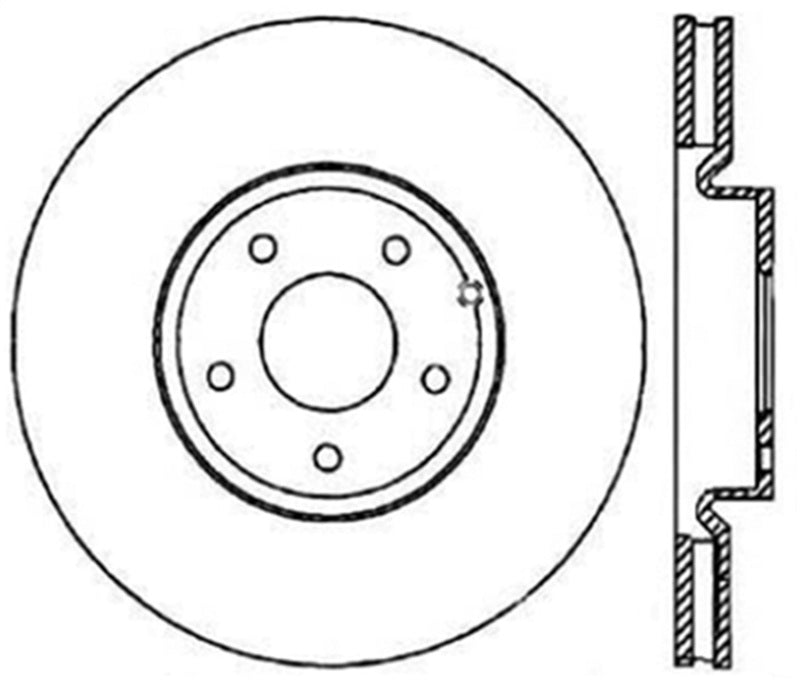 StopTech Power Slot 03-07 350z/ 03-04 G35 w/ Brembo SportStop CRYO Slotted Rear Right Rotor StopTech Power Slot 03-07 350z/ 03-04 G35 w/ Brembo SportStop CRYO Slotted Rear Right Rotor