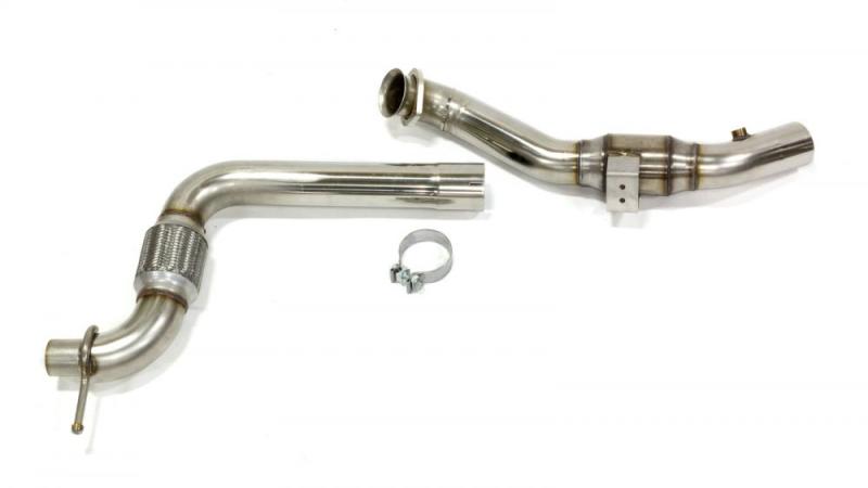 Kooks 15-17 Ford Mustang 2.3L EcoBoost 3in x 2.25in SS GREEN Catted OEM Downpipe Kooks 15-17 Ford Mustang 2.3L EcoBoost 3in x 2.25in SS GREEN Catted OEM Downpipe