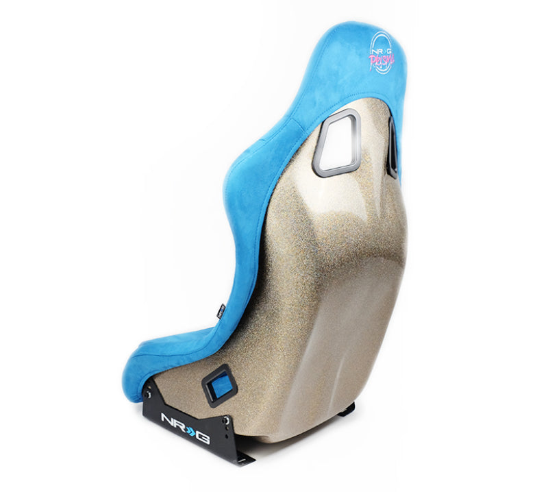 NRG FRP Bucket Seat ULTRA Edition - Medium (Blue Alcantara/Pearlized Back) NRG FRP Bucket Seat ULTRA Edition - Medium (Blue Alcantara/Pearlized Back)