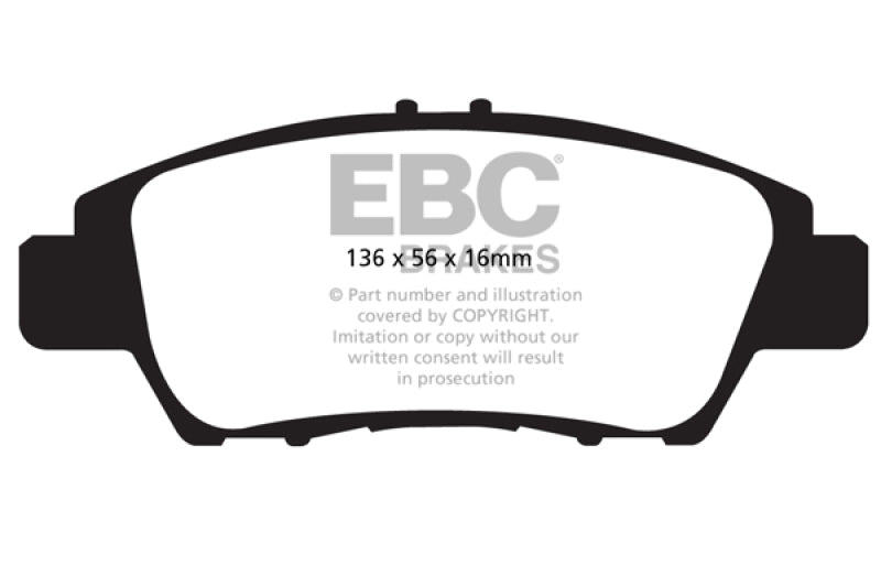 EBC 10-15 Honda CR-Z Yellowstuff Front Brake Pads EBC 10-15 Honda CR-Z Yellowstuff Front Brake Pads