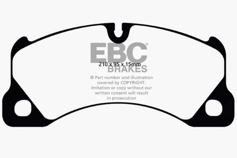 EBC 10+ Volkswagen Touareg 3.0 Supercharged Hybrid Redstuff Front Brake Pads EBC 10+ Volkswagen Touareg 3.0 Supercharged Hybrid Redstuff Front Brake Pads