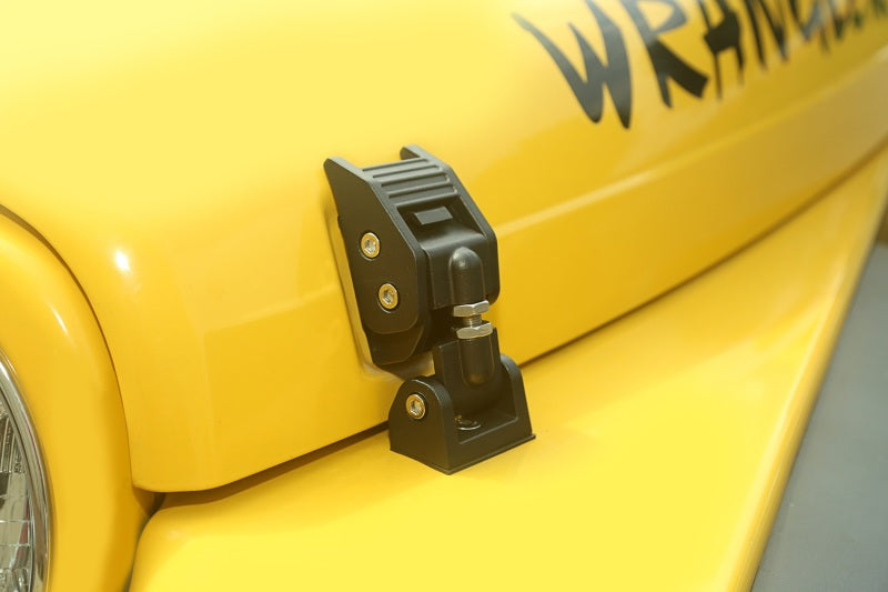 Rugged Ridge 97-06 Jeep Wrangler TJ Textured Black Hood Catches Rugged Ridge 97-06 Jeep Wrangler TJ Textured Black Hood Catches