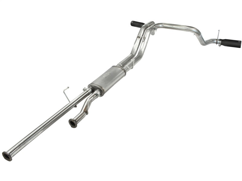 aFe MACHForce XP 2-1/2in to 3in 409 SS Cat-Back Exhaust w/ Black Tips 10-17 Toyota Tundra V8 5.7L aFe MACHForce XP 2-1/2in to 3in 409 SS Cat-Back Exhaust w/ Black Tips 10-17 Toyota Tundra V8 5.7L