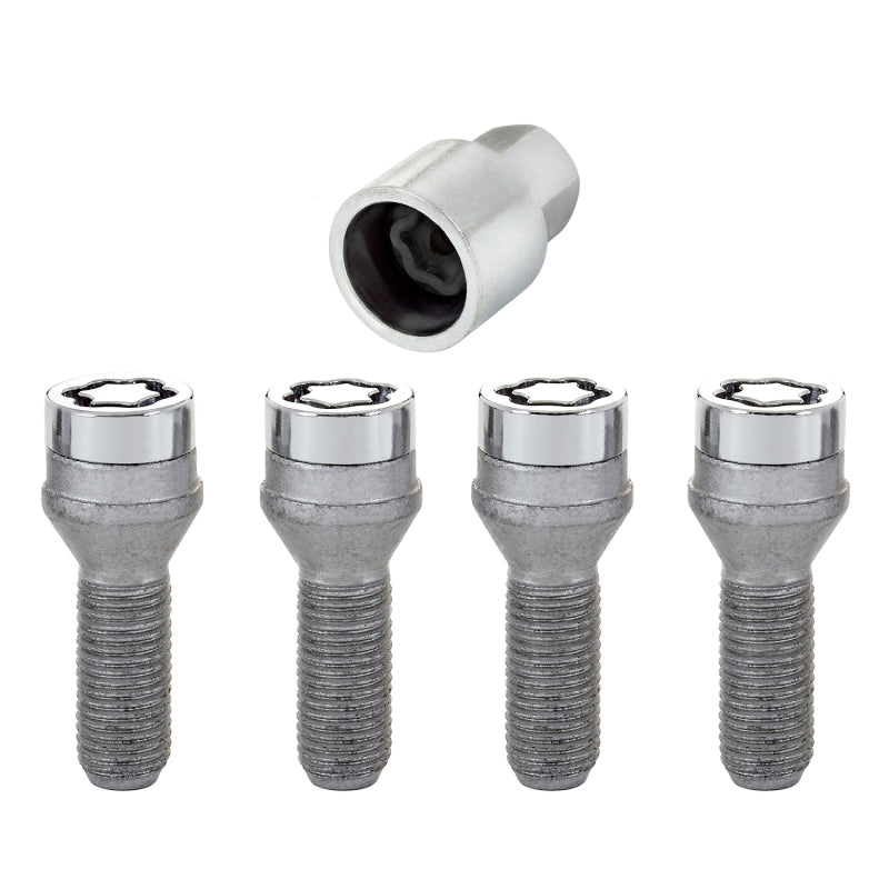 McGard Wheel Lock Bolt Set - 4pk. (Cone Seat) M14X1.5 / 17mm Hex / 31.0mm Shank Length - Chrome McGard Wheel Lock Bolt Set - 4pk. (Cone Seat) M14X1.5 / 17mm Hex / 31.0mm Shank Length - Chrome