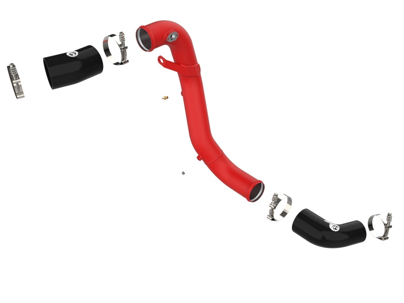 aFe Kia Stinger 18-22 V6-3.3L (tt) BladeRunner Cold Charge Pipe- Red aFe Kia Stinger 18-22 V6-3.3L (tt) BladeRunner Cold Charge Pipe- Red