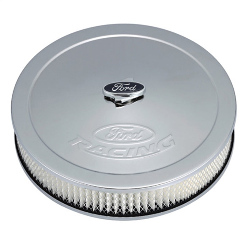Ford Racing Chrome Air Cleaner w/ Emblem Ford Racing Chrome Air Cleaner w/ Emblem