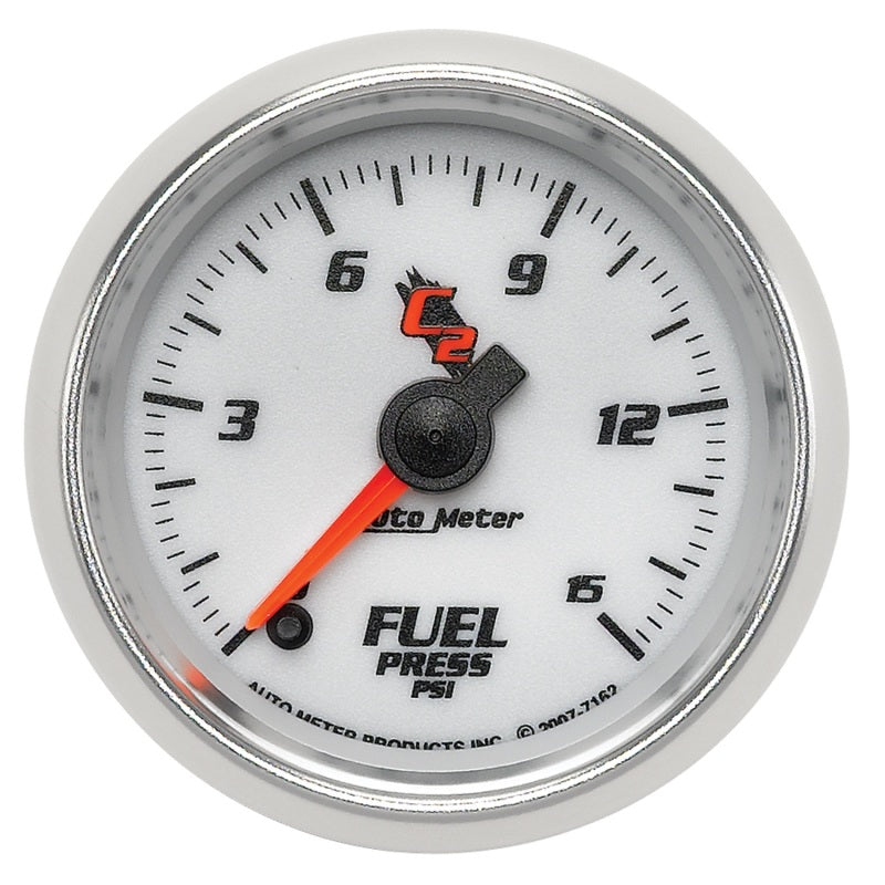 AutoMeter Gauge Fuel Pressure 2-1/16in. 15PSI Digital Stepper Motor C2 AutoMeter Gauge Fuel Pressure 2-1/16in. 15PSI Digital Stepper Motor C2
