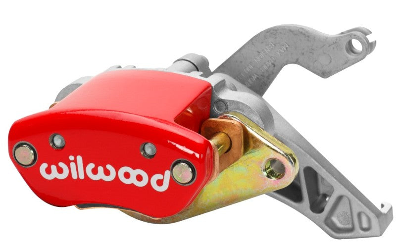Wilwood Caliper-MC4 Mechanical-R/H - Red w/ Logo 1.19in Piston .81in Disc Wilwood Caliper-MC4 Mechanical-R/H - Red w/ Logo 1.19in Piston .81in Disc