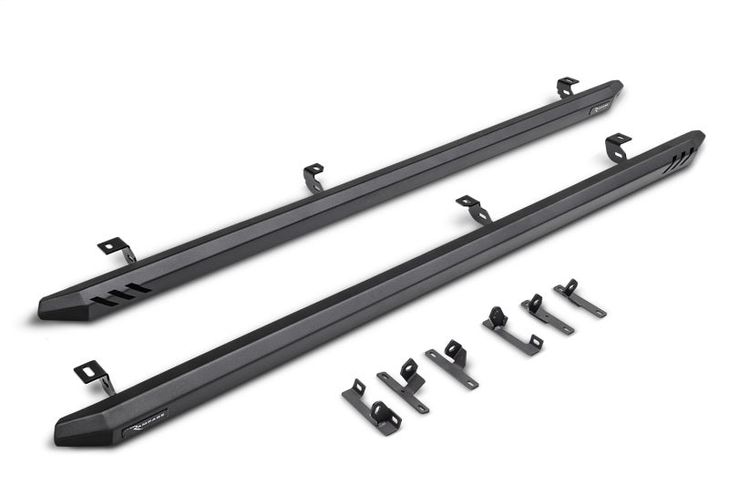 Rampage 2020+ Jeep Gladiator (JT) Rock Rail Nerf Bar - Black Rampage 2020+ Jeep Gladiator (JT) Rock Rail Nerf Bar - Black