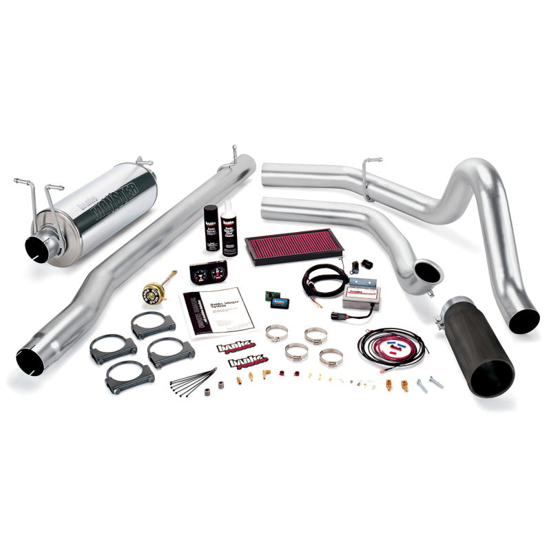 Banks Power 99.5 Ford 7.3L F250/350 Auto Stinger System - SS Single Exhaust w/ Black Tip Banks Power 99.5 Ford 7.3L F250/350 Auto Stinger System - SS Single Exhaust w/ Black Tip