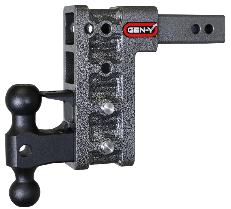 Gen-Y Mega Duty 2in Shank 7.5in Drop 2K TW 16K Hitch w/GH-051 Dual-Ball/GH-032 Pintle Lock Gen-Y Mega Duty 2in Shank 7.5in Drop 2K TW 16K Hitch w/GH-051 Dual-Ball/GH-032 Pintle Lock
