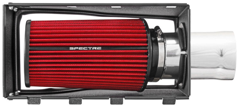 Spectre 11-14 Ford F-Series SD V8-6.7L DSL Air Intake Kit - Polished w/Red Filter Spectre 11-14 Ford F-Series SD V8-6.7L DSL Air Intake Kit - Polished w/Red Filter