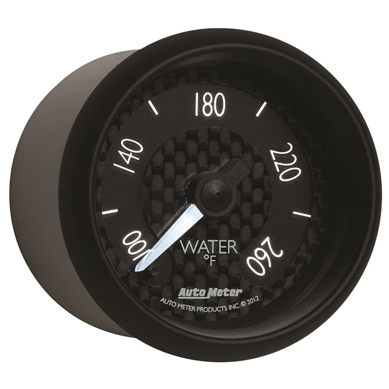 Autometer GT Series 52mm Full Sweep Electronic 100-260 Deg F Water Temperature Gauge Autometer GT Series 52mm Full Sweep Electronic 100-260 Deg F Water Temperature Gauge
