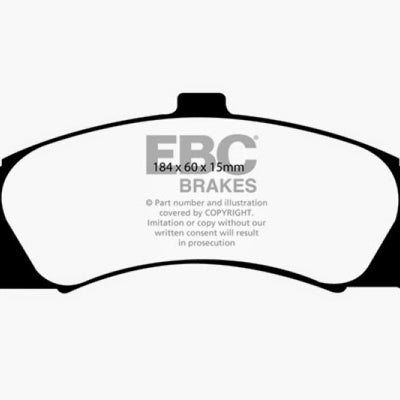 EBC 03-04 Pontiac GTO 5.7 (Solid Rear Rotors) Redstuff Front Brake Pads