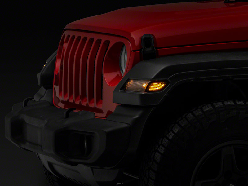 Raxiom 18-23 Jeep Wrangler JL Axial Series LED Side Marker Lights- Smoked Raxiom 18-23 Jeep Wrangler JL Axial Series LED Side Marker Lights- Smoked