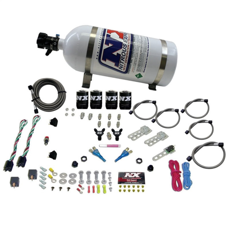 Nitrous Express Sport Compact EFI Dual Stage Nitrous Kit (35-75 x 2) x 2 w/10lb Bottle Nitrous Express Sport Compact EFI Dual Stage Nitrous Kit (35-75 x 2) x 2 w/10lb Bottle
