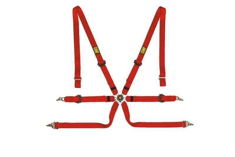 OMP Safety Harness One 2In Pull Up - Red (Fia 8853-2016) OMP Safety Harness One 2In Pull Up - Red (Fia 8853-2016)