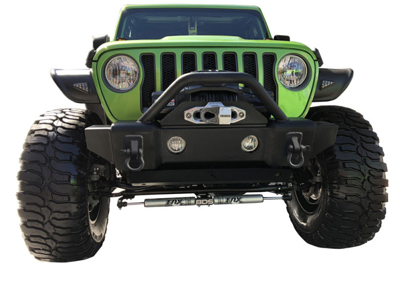 Rampage 2007-2018 Jeep Wrangler(JK) Recovery Bumper Stubby Front - Black Rampage 2007-2018 Jeep Wrangler(JK) Recovery Bumper Stubby Front - Black