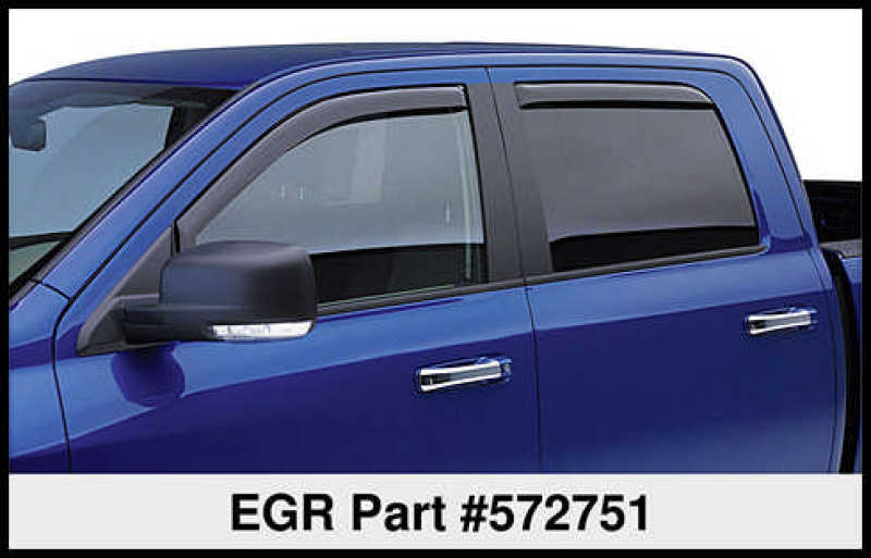 EGR 09+ Dodge Ram Pickup Crew Cab In-Channel Window Visors - Set of 4 (572751) EGR 09+ Dodge Ram Pickup Crew Cab In-Channel Window Visors - Set of 4 (572751)