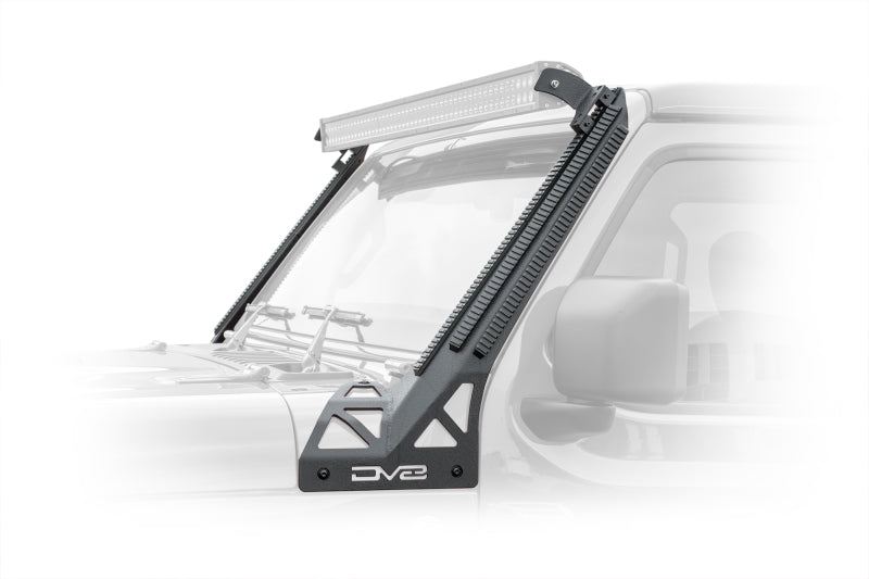DV8 Offroad 2018+ JL/Gladiator Picatinny Rail A-Pillar Pod LED Light Mount DV8 Offroad 2018+ JL/Gladiator Picatinny Rail A-Pillar Pod LED Light Mount