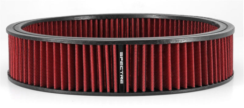 Spectre HPR Round Air Filter 14in. x 3in. - Red Spectre HPR Round Air Filter 14in. x 3in. - Red