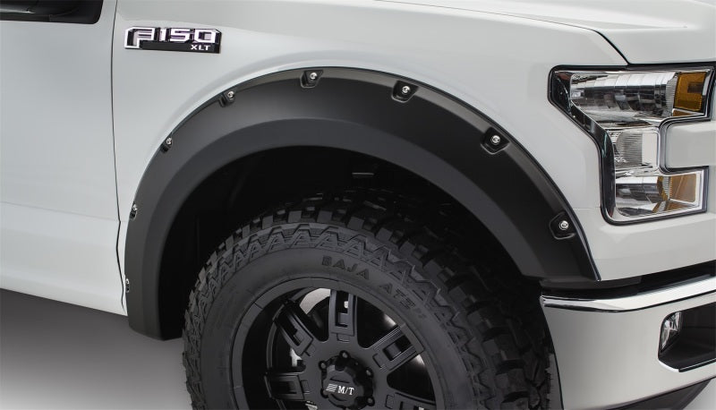 Bushwacker 15-17 Ford F-150 Pocket Style Flares 2pc Not Compatible w/ Technology Package 68T - Black Bushwacker 15-17 Ford F-150 Pocket Style Flares 2pc Not Compatible w/ Technology Package 68T - Black