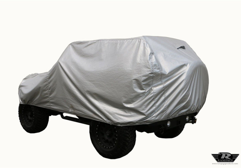 Rampage 2007-2018 Jeep Wrangler(JK) Car Cover Multiguard - Silver Rampage 2007-2018 Jeep Wrangler(JK) Car Cover Multiguard - Silver