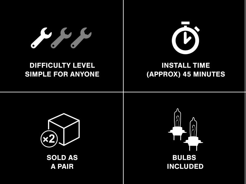 Raxiom 99-04 Ford Mustang Dual LED Halo Projector Headlights- Chrome Housing (Clear Lens) Raxiom 99-04 Ford Mustang Dual LED Halo Projector Headlights- Chrome Housing (Clear Lens)