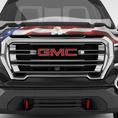 Stampede 2015-2018 GMC Sierra 2500 HD Vigilante Premium Hood Protector - Flag
